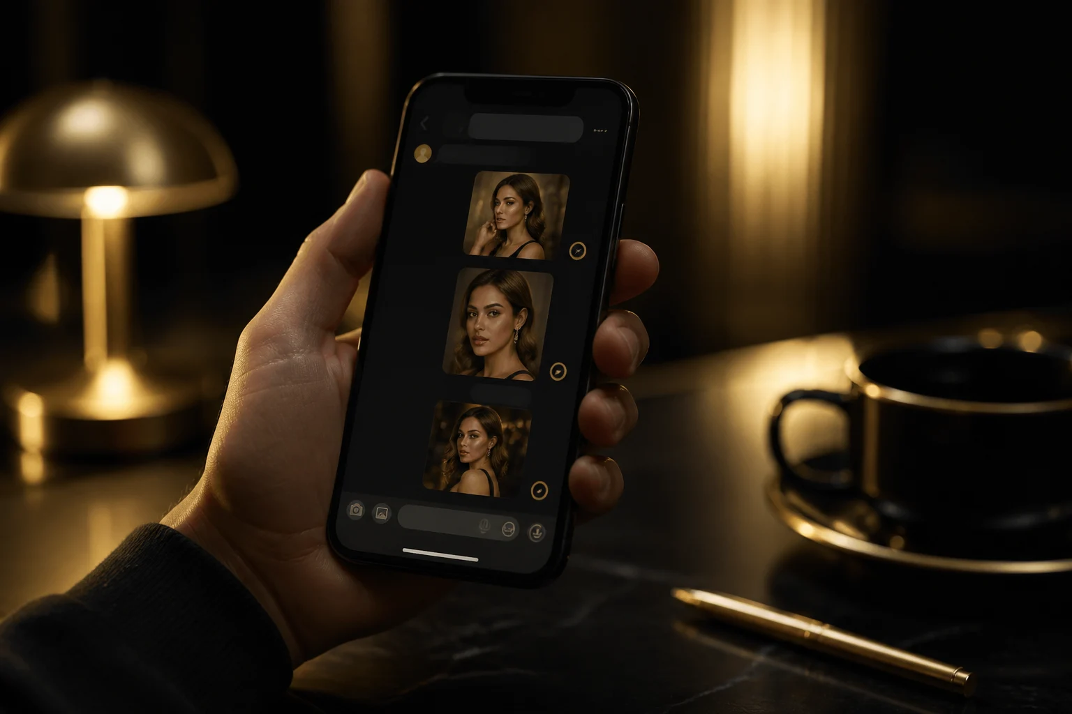 Передача исходников для фотомонтажа через мессенджер