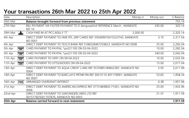 Редактирование текста в документе — до обработки